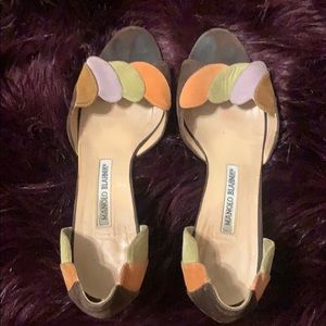 🤎 Peep Toe Manolo Blahnik